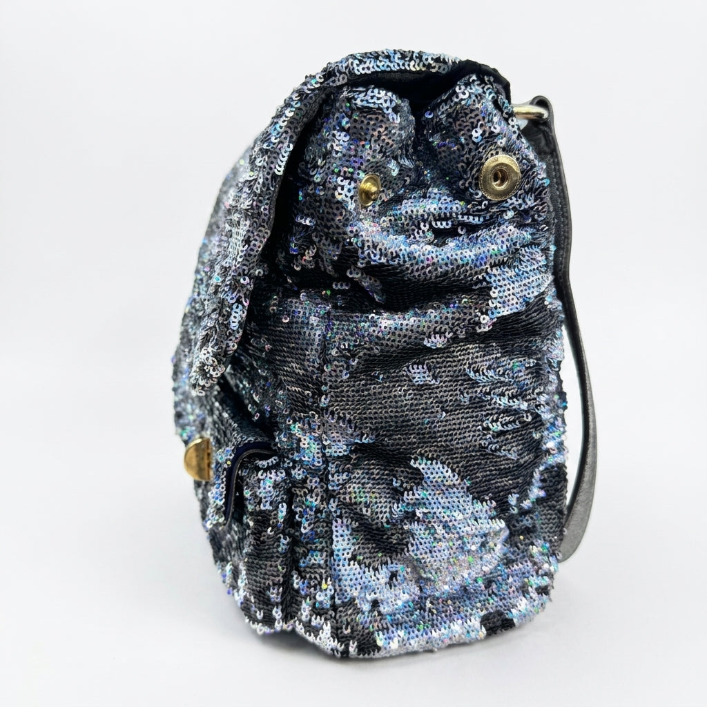 Miu Miu Sequin Pocket Convertible Shoulder Bag