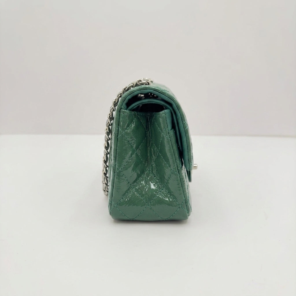 Chanel Jade Green Patent Leather Reissue 2.55 Mini Flap Bag