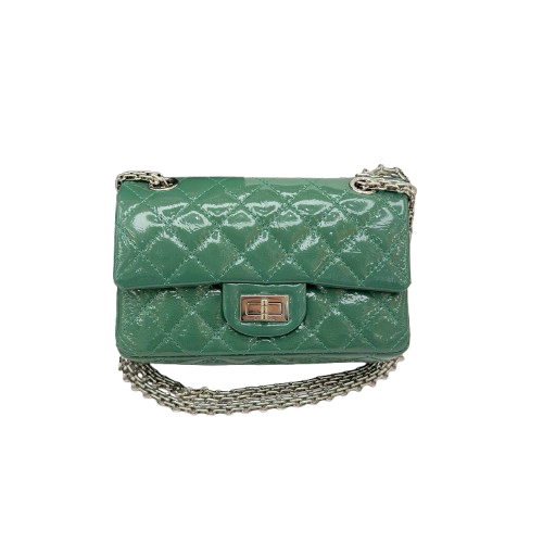 Chanel Jade Green Patent Leather Reissue 2.55 Mini Flap Bag