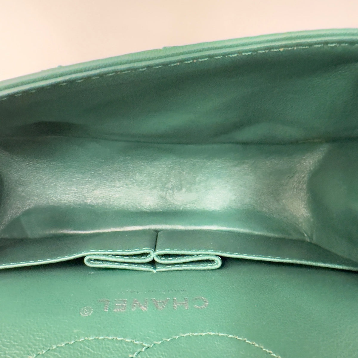 Chanel Jade Green Patent Leather Reissue 2.55 Mini Flap Bag