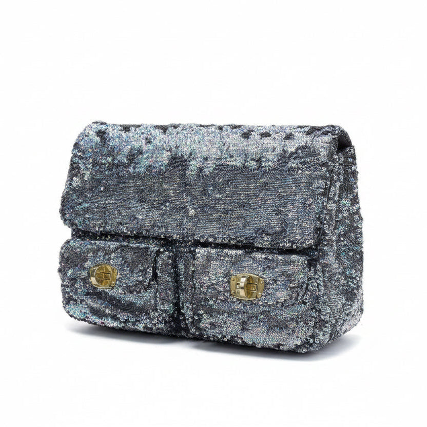 Miu Miu Sequin Pocket Convertible Shoulder Bag
