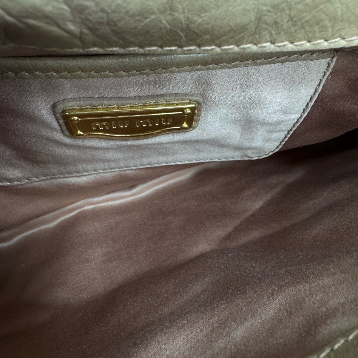 Miu Miu Amber Sequin Foldover Push-Lock Convertible Shoulder Bag