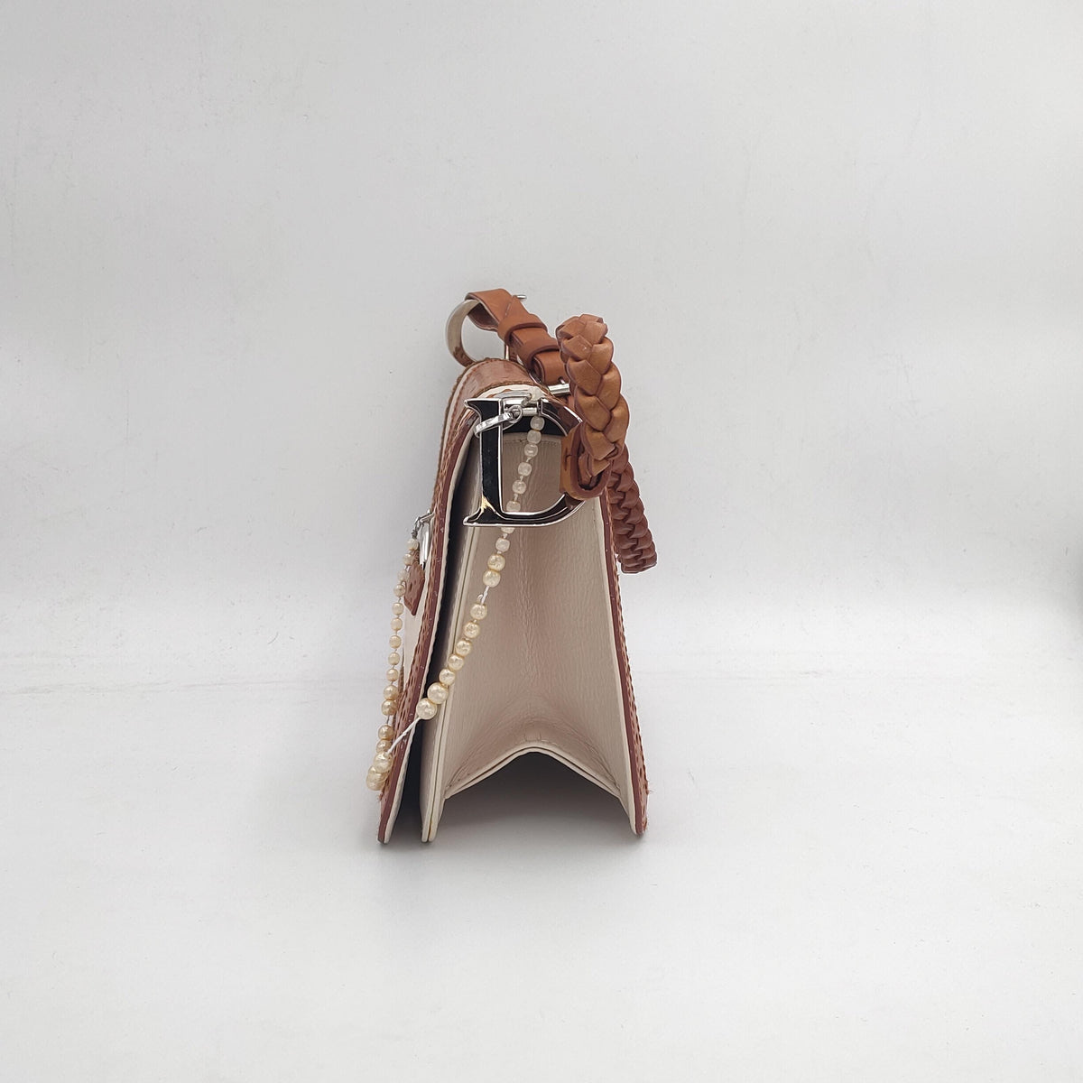 Christian Dior D'Trick Brogue Flap Shoulder Bag