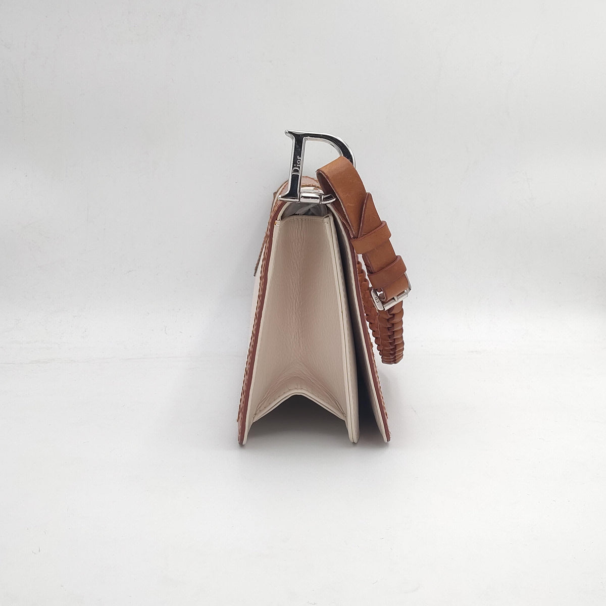 Christian Dior D'Trick Brogue Flap Shoulder Bag